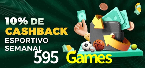10% de bônus de cashback na 595 Games